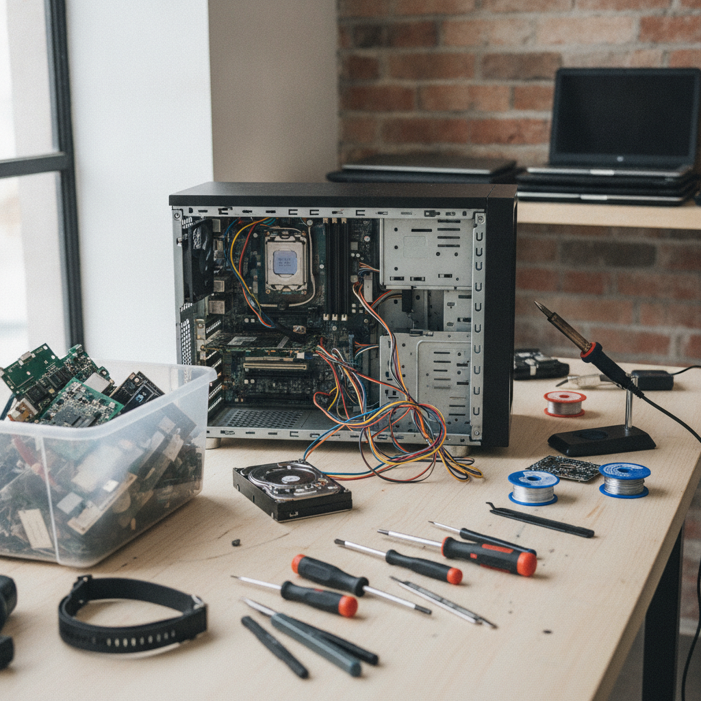 Computer Repair - No Face and No Text